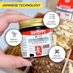 GLAMMIA Japanese massage gel Joint pain relief gel Knee pain Muscle relief Gel (2 x 50.5 g)